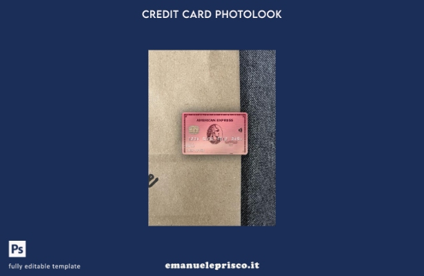 stile verificato Modello frontale photolook con carta USA Capital One della banc